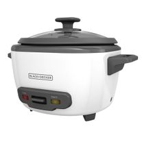 Olla Arrocera Black+Decker, 14 Tazas  Tapa Vidrio y Vaporera RC514