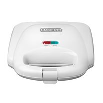 Sandwichera Black+Decker 2 Porciones a la vez Tuesta, sella y corta SM1000W